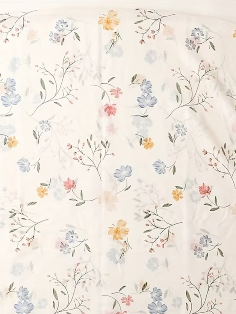 Floral Watercolor Lightweight Scarf over White New in Packaging - Picture 6 of 6